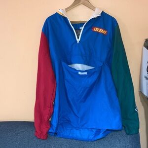 Brooklyn Cloth Bright Blue Jacket with White Zipper